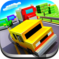 Blocky Highway Mod Full Tiền Xu – Game Đua Xe Pixel 3D